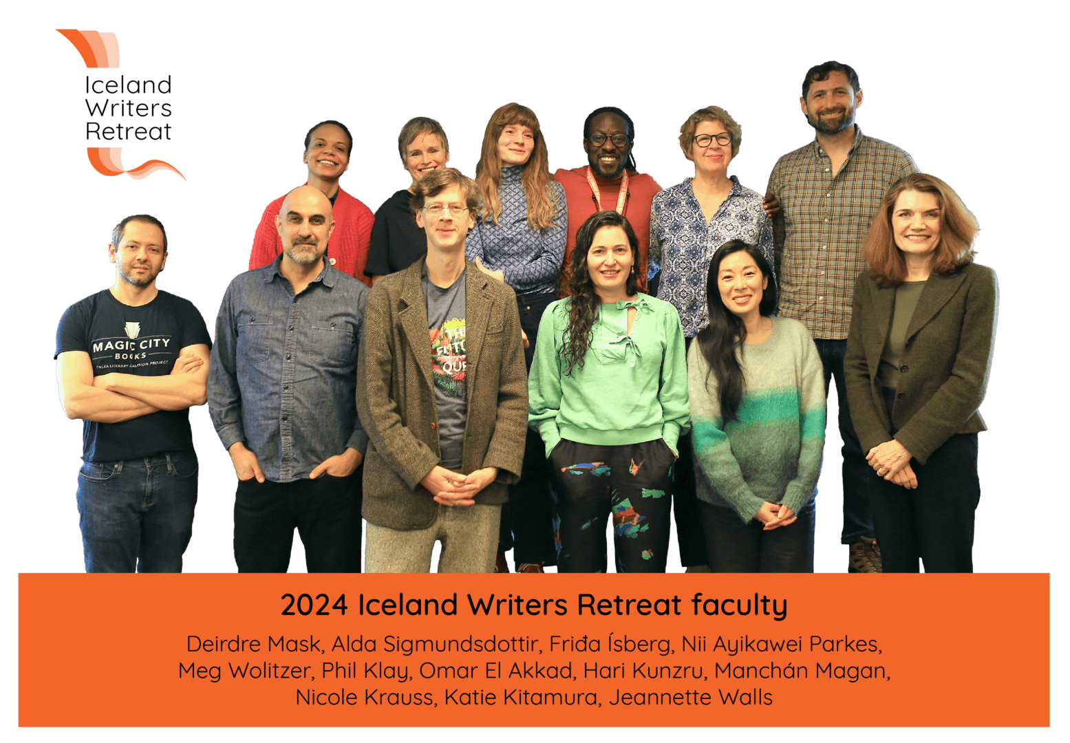 2024 Iceland Writers Retreat faculty photo.